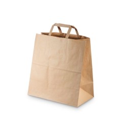 Shopper carta manico carta da asporto kraft avana ART.05BP 32X16X42  25 pz