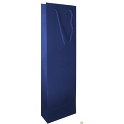 SHOPPER VINO C/CORDONCINO ART.2023 CABERNET BLU  12X9X39  10 PZ