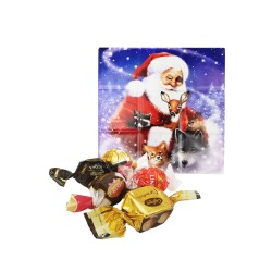 SOTTOPENTOLA NATALIZIA 11X11 + CIOCCOLATINI ASSORTITI 50 GR   1 PZ