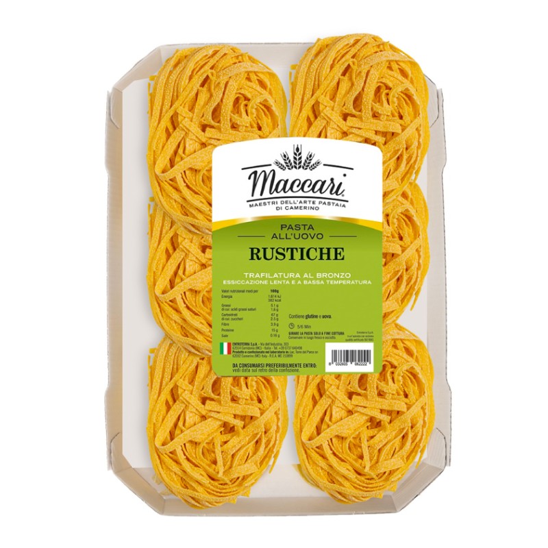 TAGLIATELLE RUSTICHE  ALL'UOVO ART.01.76 500 GR   1 PZ