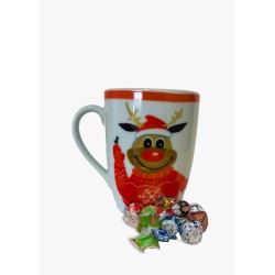 Tazza mug natalizia + cioccolatini assortiti  100 gr  1 pz