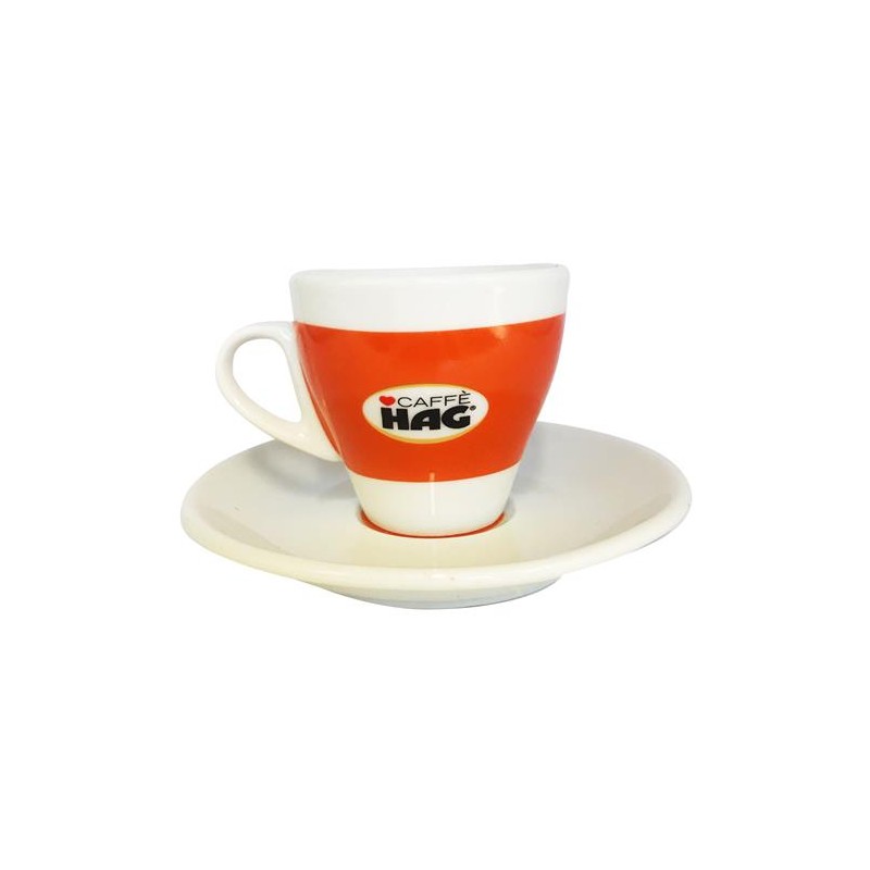 TAZZINE CON PIATTINO  ESPRESSO HAG 2 PZ