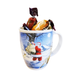 TAZZONE NATALIZIO ART.388C+CIOCCOLATINI ASSORTITI 100 GR 1 PZ