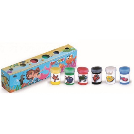 TEMPERA  VASETTO 25 ML X 6 COLORI  1 PZ
