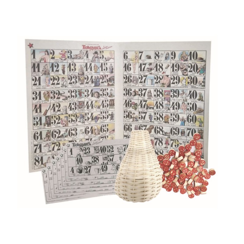 Tombola napoletana in busta set 4 pz  1 pz