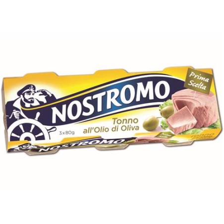 TONNO ALL'OLIO D'OLIVA NOSTROMO  3 X 70 GR  1 PZ