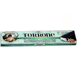 TORRONE CLASSICO ALLE MANDORLE RICOPERTO DI CIOCCOLATO ART.5205 200 GR 1 PZ