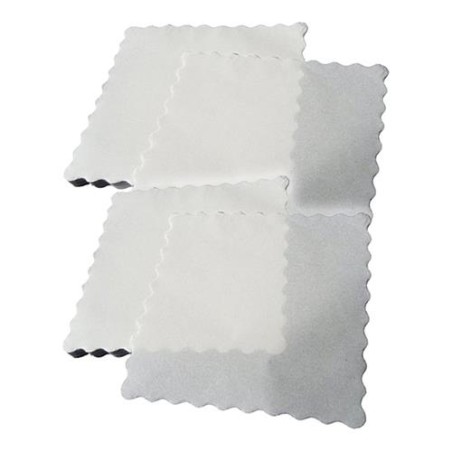 TOVAGLIOLI DI VELINA BIANCO SMERLATO 16X16 5000 PZ