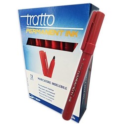 TRATTO PERMANENTE INK ROSSO ART.732502 12 PZ