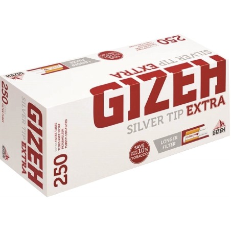 Tubetti gizeh silver tip extra doppio filtro da 250 4 pz