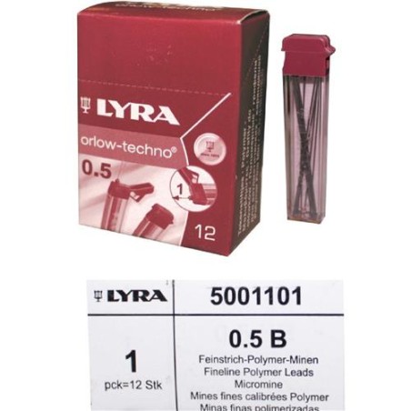 TUBO MINE LYRA ART.5001101 0,5MM B 12 PZ