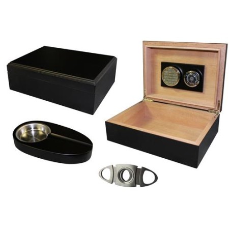 Umidificatore+tagliasigari +p.cenere nero 600214a 1 pz