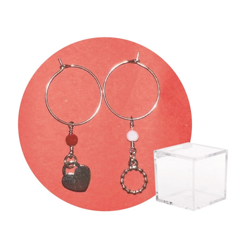 Un gioiello per te 'orecchini' + 2 cioccolatini assortiti  1 pz