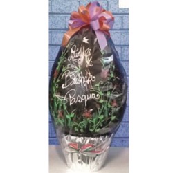 Uovo Decorato Fondente e Miele 6 Kg  1 pz