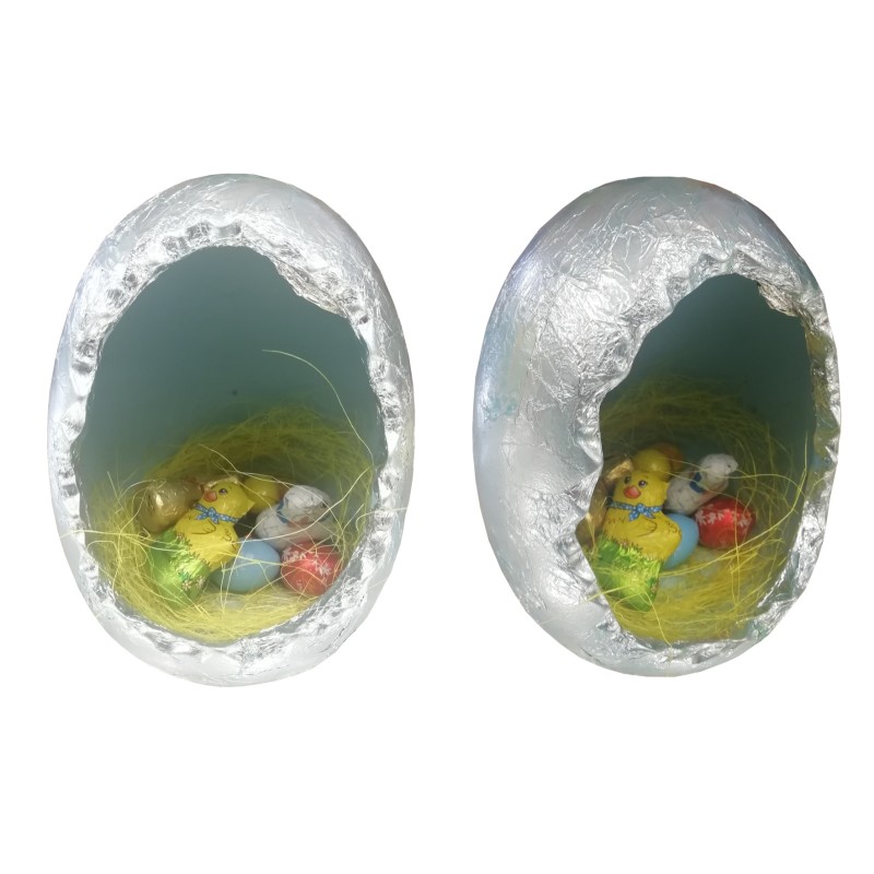 Uovo di ceramica  + dolcezze pasquali  100 gr  1 pz