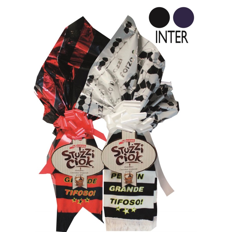 UOVO FAZZOLETTO INTER CON PELUCHE LATTE  500 GR 1 PZ