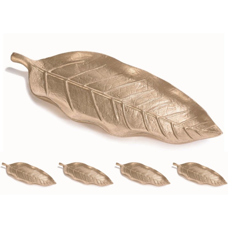 VASSOIO A FOGLIE ORO 5 PZ 1X (45X16) 4X(20X8)  1 PZ