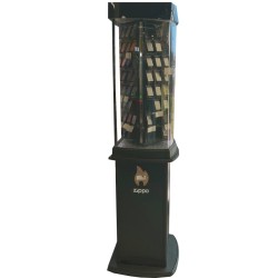 Vetrina Zippo da Terra 96 Posti Elettrica Girevole Con Ruote e Cassetto art.142723 1 pz