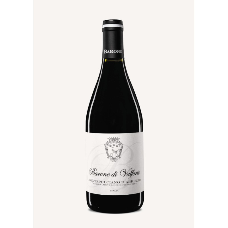 VINO MONTEPULCIANO D'ABRUZZO  DOC 2020 BARONE DI VALFORTE 14.% CL 75 1 PZ