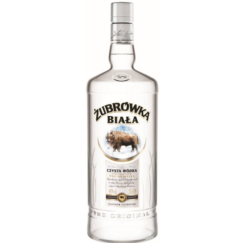 VODKA ZUBROWKA BIALA  37,5 %  LT 1   1 PZ