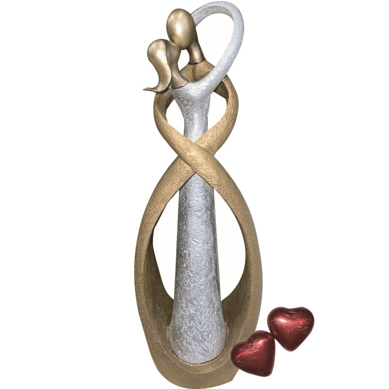 'YOU & ME'  BOOMER H 30 + 2 CUORI DI CIOCCOLATO 1 PZ