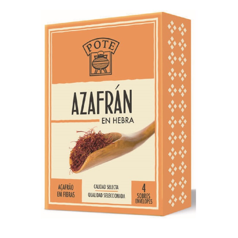 ZAFFERANO AZAFRAN EN HEBRA POTE  MG 100  1PZ