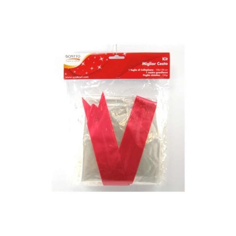 Kit per cesto paglietta + coccarda  art.krk01nn  1 pz