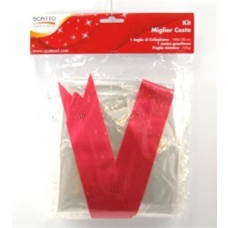 Kit per cesto paglietta + coccarda  art.krk01nn  1 pz