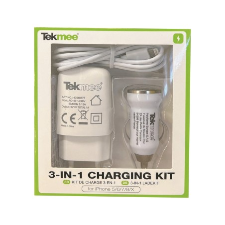 KIT RICARICA 3 IN 1  IPHONE BIANCO ART.40448375  1 PZ